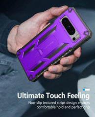 Pixel 8 Pro Full-body Dual Layer Rugged Military Shockproof Protective Phone Case with Built-in Screen Protector and Kickstand - FNTCASE OFFICIAL