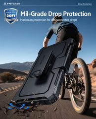 Samsung Galaxy S26 Ultra Case with Belt Clip Holster and Kickstand Military-Grade Protection Includes 2 Front Frames and a Built-in Screen Protector