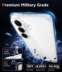 Samsung Galaxy S26 Plus Clear Phone Case: Wireless Charging Anti Yellowing Shockproof