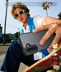 FNTCASE for Samsung Galaxy A16/A17 5G Phone Case: Translucent Matte Shockproof Slim Phone Cover - Military Grade Drop Proof Hard Back Anti-Fingerprint Protective Case