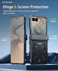 Samsung Z Flip 8 Phone Case: Military Grade Shockproof with Built-in Kickstand, Hinge Protection