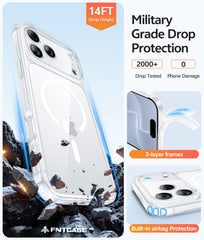 iPhone 18 Pro Clear Case: Magnetic Charging Shockproof Magsafe Support