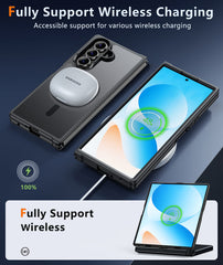 Samsung Z Fold 7 8,0 Zoll Handyhülle: Magnetisches Laden, stoßfeste Magsafe-Unterstützung – Frosted Oil Spray Touch 