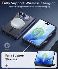 iPhone Ultra 2026 Phone Case: Magnetic Charging Shockproof Magsafe Support - Frosted Oil Spray Touch