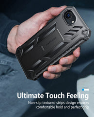 FNTCASE For iPhone 16E Phone Case: Military Grade Shockproof with Built-in Screen Protector and Kickstand