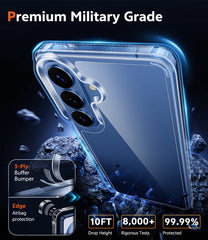 Samsung Galaxy S26 Clear Phone Case: Wireless Charging Anti Yellowing Shockproof