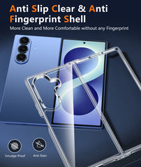 Samsung Z Fold 8 Ultra/Z Fold 7 Phone Case: Clear Slim Anti Yellowing Shockproof Protective