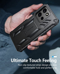 FNTCASE For Moto G Power 5G 2025 6.7 Inch Phone Case: Military Grade Shockproof with Built-in Screen Protector and Kickstand