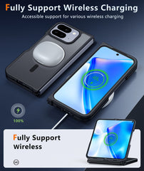 FNTCASE for Google Pixel 10 Pro Fold 8.0 inch Case: Strong Magnetic Translucent Matte Slim Shockproof Protective Drop Protection Phone Cover