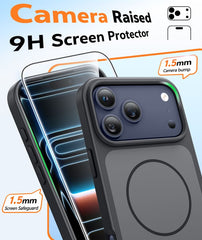 iPhone 17 Pro Phone Case: Military Grade Shockproof Protective Magsafe Spliced Colors Design‌