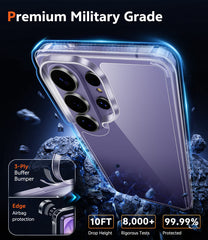 Samsung Galaxy S26 Ultra Clear Phone Case: Wireless Charging Anti Yellowing Shockproof