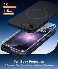 iPhone 17E 16E Phone Case: Magsafe Integrated Silicone Phone Cases with Military Grade Shockproof Protective Cover