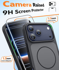 iPhone 17 Pro Max Phone Case: Military Grade Shockproof Protective Magsafe Spliced Colors Design‌