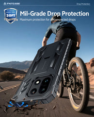 FNTCASE For OnePlus 15 Phone Case: Military Grade Shockproof with Built-in Screen Protector and Kickstand