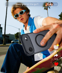 FNTCASE for iPhone 17 Air Case: Strong Magnetic Translucent Matte Slim Shockproof Protective Drop Full Protection Phone Cover