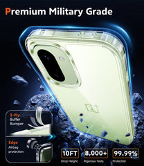OnePlus 15R Clear Case: Wireless Charging Anti Yellowing Shockproof Phone Case