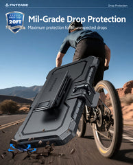 iPhone 17E 16E Phone Case: Rugged Protective Phone Case with Belt Clip Holster and Kickstand