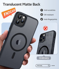 iPhone 11 Pro Max Case: Strong Magnetic Translucent Matte Slim Shockproof Protective Drop Full Protection Phone Cover