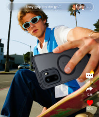 FNTCASE for OnePlus 15R Phone Case: Magnetic Translucent Matte Shockproof Slim Phone Cover - Military Grade Drop Proof Hard Back Anti-Fingerprint Protective Case