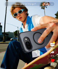 Google Pixel 10A Phone Case: Magnetic Translucent Matte Shockproof Slim Phone Cover - Military Grade Drop Proof Hard Back Anti-Fingerprint Protective Case