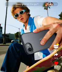 iPhone 17E 16E Phone Case: Translucent Matte Shockproof Slim Phone Cover - Military Grade Drop Proof Hard Back Anti-Fingerprint Protective Case