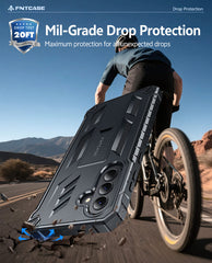 Samsung Galaxy A57 Phone Case: Military Grade Shockproof with Built-in Screen Protector and Kickstand