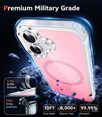 iPhone 17 New Transparent Phone Case: Magnetic Charging Shockproof Magsafe Support