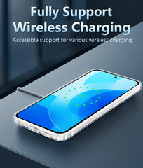 FNTCASE for Samsung Galaxy S25 FE Phone Case: Clear Slim Anti Yellowing Shockproof Protective