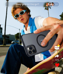 iPhone 11 Pro Max Case: Strong Magnetic Translucent Matte Slim Shockproof Protective Drop Full Protection Phone Cover