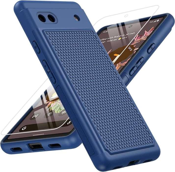 Pixel 6A 2022 6.1inch Military Bumper Rugged Cover with Non Slip Textured Back - FNTCASE OFFICIAL