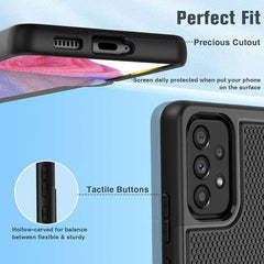 Galaxy A53 5G UW 6.5inch Military Grade Rugged Cover with Non Slip Textured Back - FNTCASE OFFICIAL
