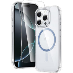 FNTCASE für iPhone 16 Pro Max 6,9 Zoll Hülle: Magnetische Aufladung, Anti-Vergilbung, stoßfeste Magsafe-Unterstützung, Telefonhülle 