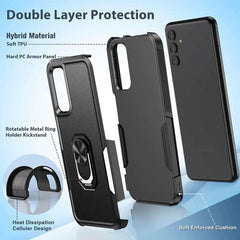 Galaxy A54 5G Military Hybrid Matte Textured Covers with Magnetic Kickstand - FNTCASE OFFICIAL