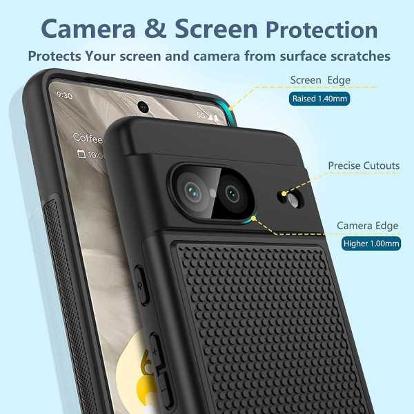 Pixel 7 5G 2022 6.3inch Military Grade Rugged Soft Silicone Bumper Texture Cover - FNTCASE OFFICIAL