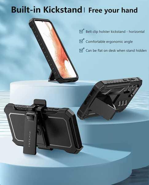 Galaxy S23 Plus 6.6 inch Phone Cover with Belt Clip Holster