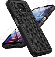 Moto G Power 2021 Heavy Duty Cover with Non Slip Textured Back - FNTCASE OFFICIAL