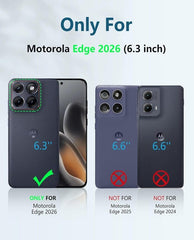 Motorola Edge 2026 Phone Case: Military Grade Shockproof with Built-in Screen Protector and Kickstand