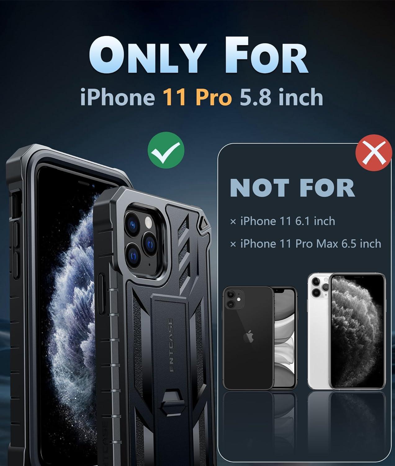 iPhone 11 Pro 5.8 inches Phone Cover Black FNTCASE