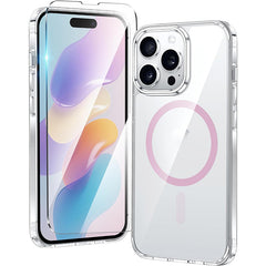 FNTCASE iPhone 14 Pro用クリア電話ケース: 磁気充電、耐衝撃、Magsafe対応