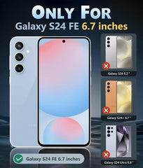 FNTCASE für Samsung Galaxy S24 FE 6,7 Zoll Hülle: Magnetische Aufladung, vergilbungsbeständig, stoßfeste Magsafe-Unterstützung, Telefonhülle 