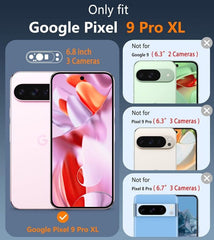 Google Pixel 9 Pro XL ケース: クリア スリム 黄ばみ防止 耐衝撃 保護