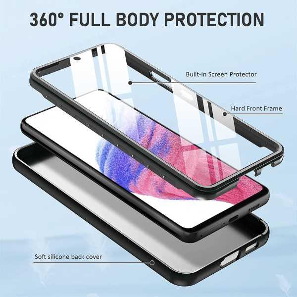 Galaxy A53 6.5inch 5G UW Soft Silicone TPU Slim Cute Rugged Matte Cover - FNTCASE OFFICIAL