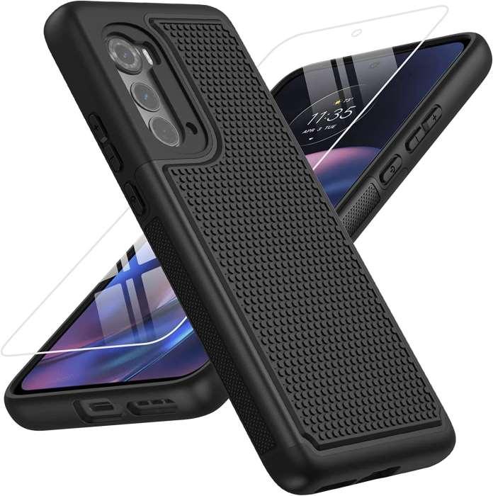 Moto Edge 2022 5G UW 6.6inch Shockproof Cover with Textured Shell - FNTCASE OFFICIAL