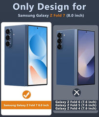 FNTCASE für Samsung Z Fold 7 Magnetische Hülle: Klare Handyhülle in Militärqualität mit Fallschutz und Vergilbungsschutz 