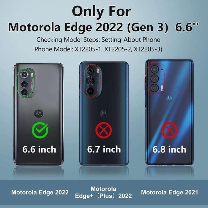 Moto Edge 2022 5G UW 6.67inch Silicone Slim with Rugged Bumper - FNTCASE OFFICIAL