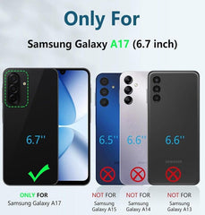 Samsung Galaxy A17 Phone Case: Rugged Protective Phone Case with Belt Clip Holster and Kickstand