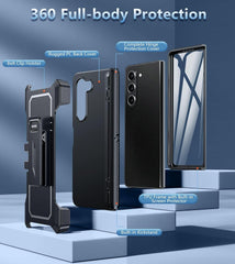 Galaxy Z Fold5 Phone Case with Hinge Protection and Belt Clip