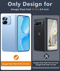 Google Pixel 10 Pro Fold Clear Slim Anti Yellowing Shockproof Protective Phone Case