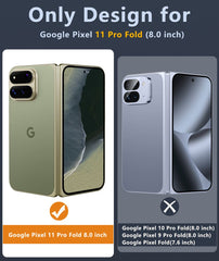 Google 11 Pro Fold with Hinge Protection Translucent MagSafe Matte Case Military Grade Shockproof Protective Phone Cover
