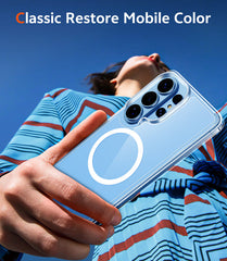 Samsung Galaxy S26 Ultra Clear Phone Case: Magnetic Charging Shockproof Magsafe Support